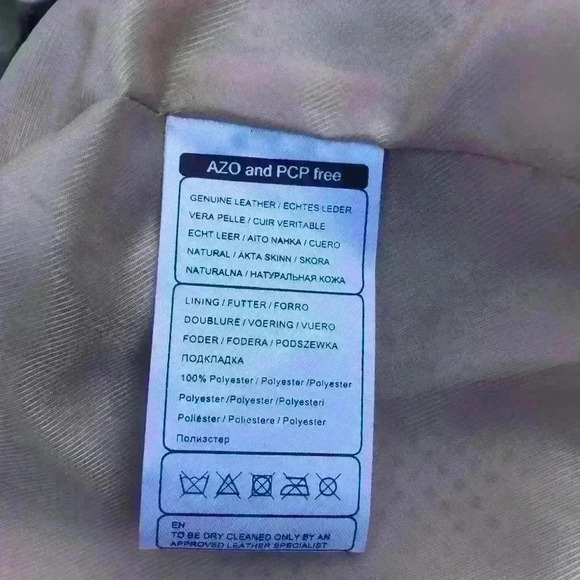 Cigno Nero Tan Leather Jacket Size Small - Picture 6 of 9